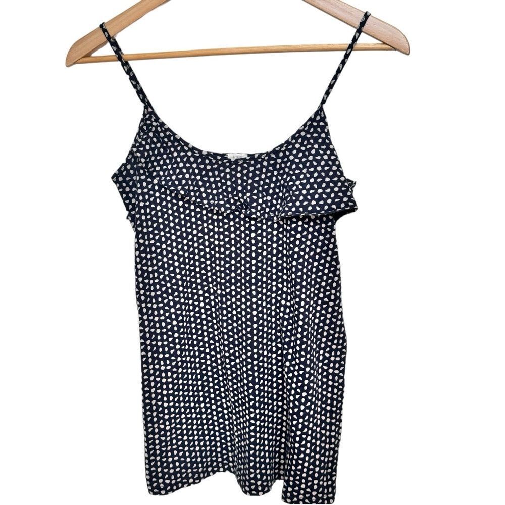 J. Crew Factory Sleeveless Ruffle Detail Lightweight Cotton Tank Top Blouse. XS.